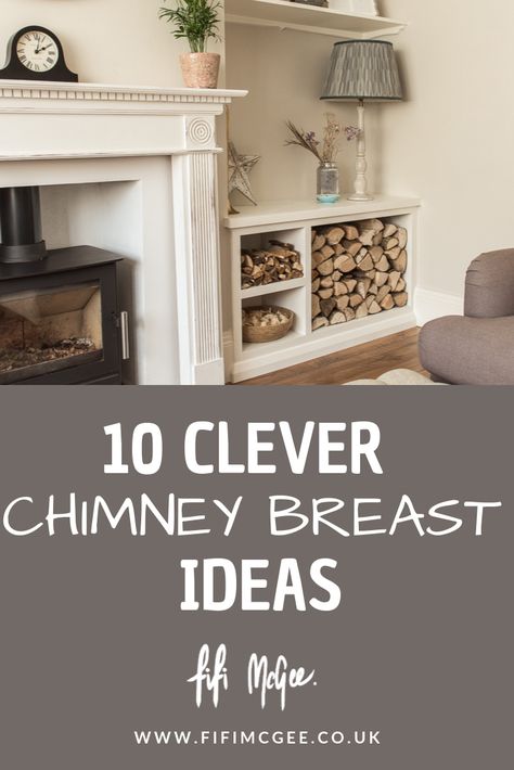 Ideas For Chimney Wall, Cottage Snug Ideas, Small Living Room Chimney Wall Ideas, Lounge Chimney Breast Ideas, Dining Room Chimney Breast Ideas, Chimney Breast Ideas Bedroom, Snug Ideas Family Rooms, Chimney Breast Shelves, Adult Lounge Room Ideas