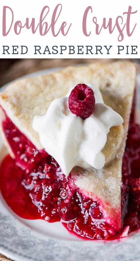 Red Raspberry Pie, Pie Raspberry, Raspberry Pie Recipe, Raspberry Pie Filling, Amish Style, Weight Watcher Desserts, Butter Pastry, Raspberry Desserts, Tiramisu Dessert