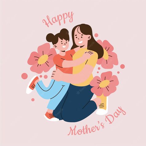 Mothers Day Graphic Design, Mother Day Illustration, Mothers Day Illustration Art, Paper Flowers Giant, Mother's Day Illustration, Teacher Illustration, Mothers Day Illustration, Teachers Illustration, Design Fundamentals