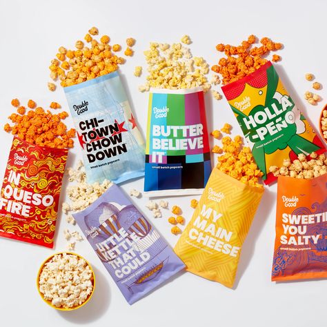 Double Good | Virtual Fundraising Avid Program, Selling Popcorn, Popcorn Bag, Best Popcorn, Popcorn Bags, Food Scientist, Gourmet Popcorn, Best Cheese, School Trip