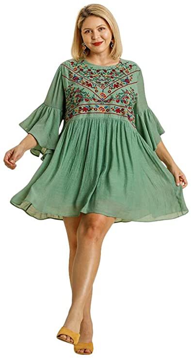 Umgee Boho Bliss! at Amazon Women’s Clothing store Umgee Clothing, Canada Fashion, Hippie Clothing, Beach Bohemian, Boho Dresses, Quality Dresses, Dress Xl, Bell Sleeve Dress, Amazon Women