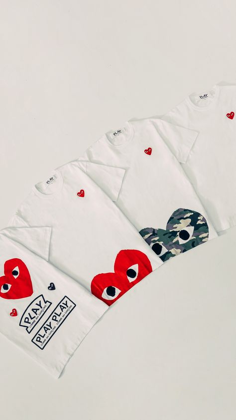 COMME DES GARÇONS PLAY ❤️ Styles for the whole family are restocked + available now at all retail locations + online. Shop now: https://feature.com/collections/comme-des-garcons-play Play Logo, Comme Des Garcons Play, Gold Crown, Logo Ideas, Real Man, Comme Des Garcons, The Whole, Online Shop, Shop Now