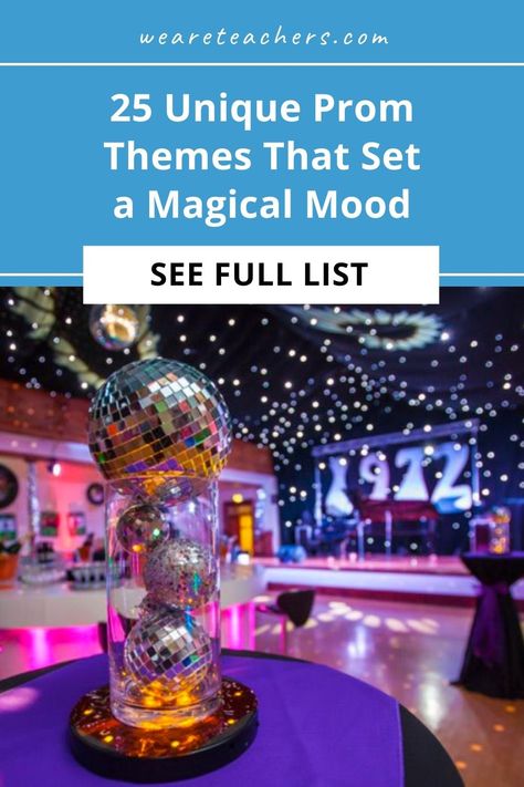 Colorful Prom Theme, White Out Dance Theme, Formal Decorations Prom Themes, Year 11 Prom Ideas, Grown Up Prom Party, Prom Theme 30th Birthday, Year 6 Prom Ideas, Bohemian Prom Theme, High School Prom Decorations