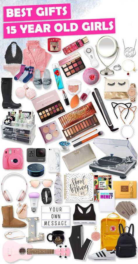 What are the great gifts for 15-year-old girlsWith over 800 gift ideasdon't worry this list has you covered. Birthday Presents For Teens, Diy Crafts For Teen Girls, Christmas Gifts For Teen Girls, Diy Crafts For Teens, Cool Gifts For Teens, Birthday Gifts For Teens