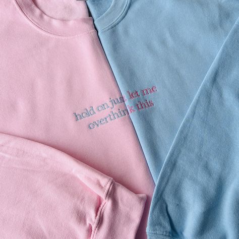 Obsessed with these colour combos 🎀 matching bestie sweatshirts 🫶🏼 remember if you and your bestie are both ordering - take advantage of the multibuy discount and order together for 10% off!! 💅🏼 #embroidery #smallbusiness Bestie Sweatshirts, Sweatshirt Design Ideas, Basic Clothing, Bday Wishlist, Colour Combos, Matching Sweatshirts, Embroidery Sweatshirt, Causual Outfits, Basic Outfits