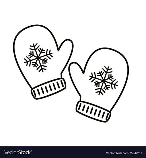 Christmas Gloves Illustration, Shapes Drawing For Kids, Cookie Transfers, Painting Gloves, Gloves Illustration, Christmas Rock Painting Ideas, Christmas Vector Illustration, Christmas Rock Painting, Christmas Gloves