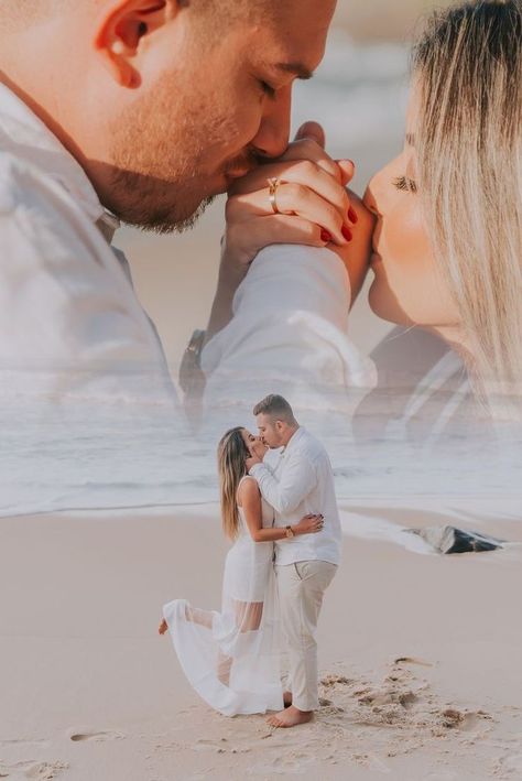 Pre Wedding Na Praia, Wedding Pictures Beach, Pre Wedding Praia, Beach Wedding Pics, Engagement Photo Shoot Beach, Pre Wedding Photoshoot Beach, Couples Beach Photography, Proposal Photoshoot, Pre Wedding Photoshoot Props