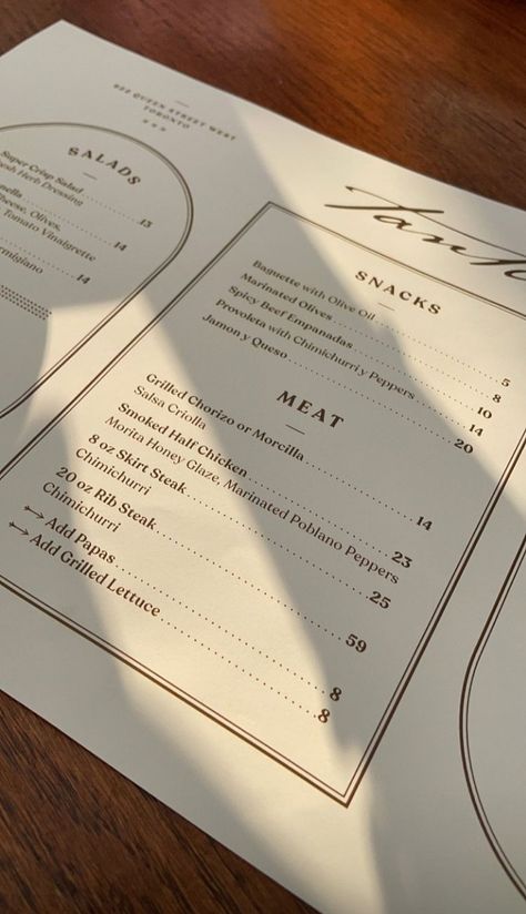 Restaurant Menus Aesthetic, Menu Designs For Restaurants, Cafe Menus Aesthetic, Restaurant Menu Design Aesthetic, European Menu Design, Aesthetic Cafe Menu Design, Fancy Restaurant Menu Design, Menu Cafe Aesthetic, Restaurant Menu Aesthetic