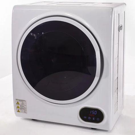 This is the compact dryer with 2.8kg cloth capacity which will be your best helper to dry your cloth or sheet in a short time. It has multiple heat mode. You can choose the drying time or mode according to the material and weight of the cloth. This dryer combines functions of the cooling and freshening without taking up a lot of room. The stainless steel tub provides durability. Clothes Dryer Machine, Portable Washer And Dryer, Portable Clothes Dryer, Portable Dryer, Compact Laundry, Portable Washer, Steel Tub, Gas Dryer, Laundry Dryer