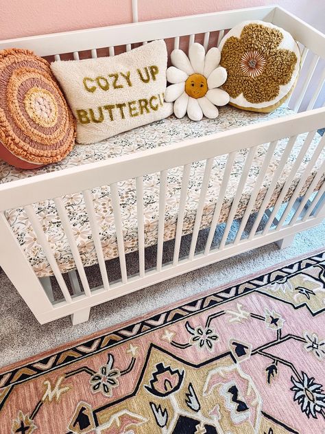 Shop Girls Crib Bedding - Blush Pink … and other curated products on LTK, the easiest way to shop everything from your favorite creators. Baby Girl Nursery Daisy Theme, Daisy Themed Nursery, Nursery For Baby Girl, Daisy Nursery, Whimsical Nursery, Crib Bedding Girl, Getting Ready For Baby, Girl Cribs