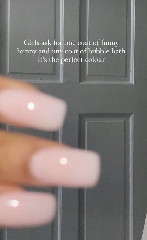 Funny Bunny Opi Black Women, Best Nails For Black Dress, Builder Gel Manicure Ideas, Bubble Bath French Nails, Mani Pedi Colors, Funny Bunny Nail Color, Bubble Bath Nails With Design, Funny Bunny Bubble Bath Nails, Bubble Bath And Funny Bunny Opi