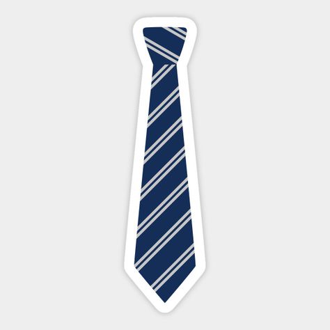 Ravenclaw Tie, Harry Potter Tie, Cumpleaños Harry Potter, Harry Potter Stickers, Book Stickers, Tie Tie, Silver Tie, Tie Design, Luna Lovegood