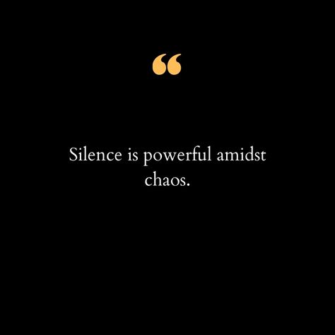 In a world filled with constant noise and endless chaos, the power of silence is often overlooked. It's in those quiet moments that we find clarity, peace, and a profound sense of self-awareness. Silence allows us to tune into our inner thoughts, to listen to the whispers of our hearts, and to find solutions that the clamor around us often drowns out. Amidst the hustle and bustle, taking a moment of silence can be a form of rebellion, a powerful statement that we refuse to be swept away by t... Power In Silence, Quiet Soul Quotes, Silence Is Powerful Quotes, Silence Is Power, Power Of Silence Quotes, Silence Speaks Volumes, Art Of Silence, The Power Of Silence, Power Of Silence