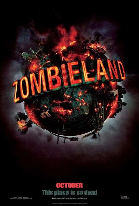 Zombieland 27x40 Movie Poster (2009) Zombieland Movie, Film Zombie, Best Zombie Movies, Zombieland 2, Zombie Land, Best Zombie, Chandler Riggs, Septième Art, Zombie Movies