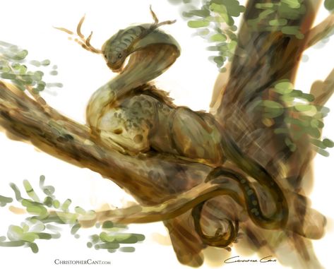 ArtStation - Sketches for Fall of Camelot, Christopher Cant What To Sketch, Questing Beast, The Green Knight, Green Knight, Celtic Mythology, Weird Creatures, Magical Creatures, Digital Art Tutorial, Head And Neck