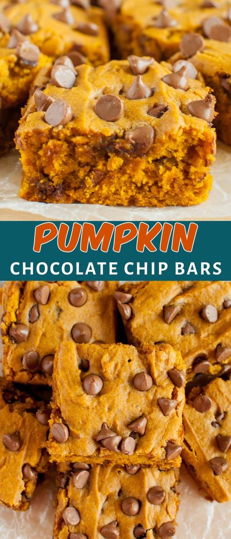 Healthy Dessert Recipes Easy Quick Chocolate Chips, Easy Pumpkin Chocolate Chip Bread, Can Pumpkin Recipes Easy, Quick And Easy Pumpkin Dessert, Pumpkin Desserts Easy, Pumpkin Chocolate Chip Bars, Recipes Dessert Easy, Easy Pumpkin Recipes Desserts, Cheese Burrito