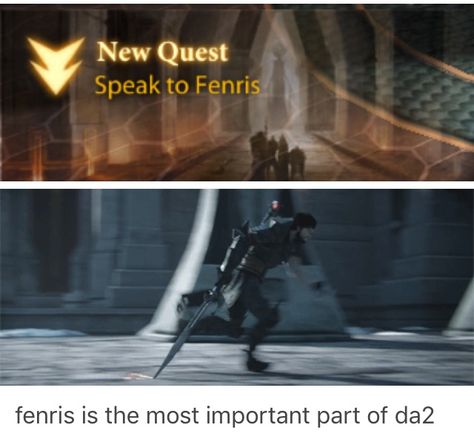 Dragon Age 2 Funny, Fenris Da2, Dragon Age 2 Fenris, Dragon Age Anders, Dragon Age Fenris, Fenris Dragon Age, Solas Dragon Age, Dragon Age Memes, Dragon Age Funny