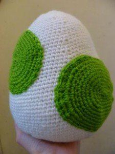 Yoshi Egg - free crochet pattern by Jazmo Tennant. 'You can use this egg as a squidgy cushion, or as a projectile to throw at your enemies.' Yoshi Egg, Egg Crochet, Mario Crochet, Super Mario Toys, Mario Toys, Egg Pattern, Crochet Videos, Love Crochet, Crochet For Kids