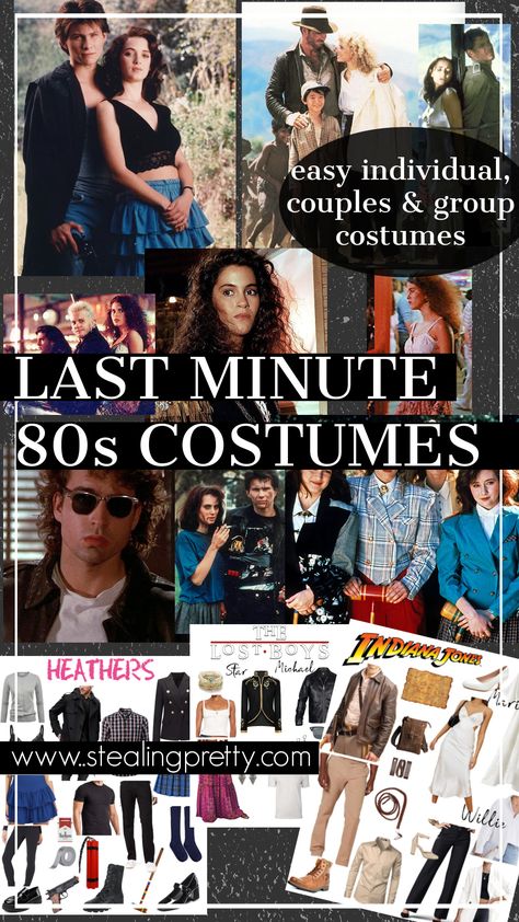 Easy Last Minute DIY 80s Costumes! 80s Character Costume Women, Diy Madonna Costume 80s Party, 80s Singers Costume, Quick 80s Outfit, What Did People Wear In The 80s, Last Minute 80s Costume, 80s Party Theme Outfit, 1980s Womens Fashion 80s Style, Easy 80s Costume Last Minute