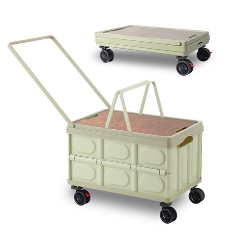 PRICES MAY VARY. 【Collapsible & Large Capacity】The utility rolling crate for teachers is 20.47 x 14.17 x 14.17 inches, which can accommodate 45L items,it can be folded easily, folded to 20.47 x 14.17 x 2.76 inches.You can store it in any corner, garage, cabinet, suitcase or under the bed,which saves you space,When in use, the grocery cart on wheels can be quickly unfolded for greater convenience. 【 Quick installation & brakes wheels】 This foldable shoping cart only requires a few steps to instal Shoping Cart, Cooler Cart, Garage Cabinet, Grocery Cart, Utility Cart, Basket Tote, Christmas List, Shopping Cart, Hallway