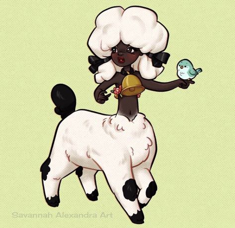 Sheep Centaur, Farm Outfit Ideas, Sheep Oc, Children Of Hades, Dnd Characters Ideas, Dnd Artwork, Aesthetic Town, Magic Plants, Fantasy Species