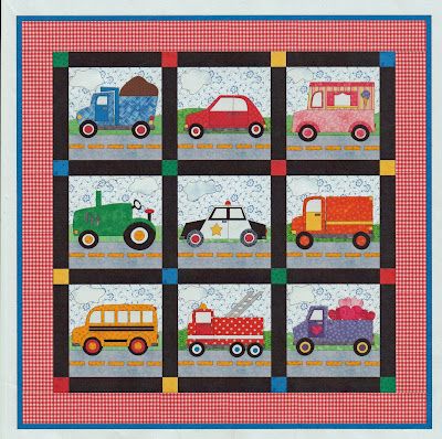 The Joy of Sewing...and Quilting, Too!: Cars and Trucks, Oh My...a Quilt for Kids Baby Boy Quilt Patterns, Kid Quilts Patterns, Car Quilt, Boys Quilt Patterns, Bargello Quilt, Sewing Quilts, Light Quilt, Applique Quilt Patterns, Childrens Quilts