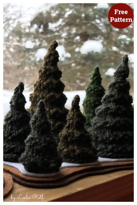 Knit Christmas Trees Free Pattern, Knitted Christmas Tree Pattern Free, Knit Christmas Trees Pattern, Knitting Christmas Tree, Knit Christmas Tree Pattern, Knitted Xmas Trees, Tree Knitting Pattern Free, Knitted Trees, Knitted Christmas Trees