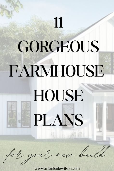 Here are 11 gorgeous farmhouse house plans to consider when building! These eye catching floor plans are all 2500 sq ft and under. 2750 Sq Ft House Plans, 2200 Sq Ft House Plans 3 Bedroom, Simple One Level House Plans, House Plans 2500 Sq Ft Two Story, Farmhouse Plans 2200 Sq Ft, Best Farmhouse Floor Plans, Houseplans.net Modern Farmhouse, Floor Plan 2500 Sq Ft, House Plans 2200-2500 Sq Ft