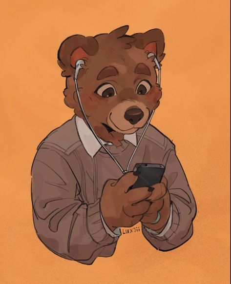 Arte Indie, Arte Sketchbook, Bear Art, A Guy Who, Cute Doodles, Cartoon Art Styles, Art Reference Photos, Pretty Art, Art Blog