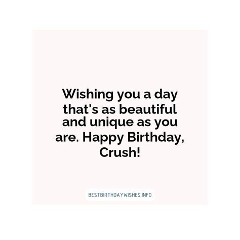 Birthdays are a wonderful opportunity to express your love and appreciation for the special people in your life. If you have a crush, their birthday i... | # #BirthdayWishes Check more at https://www.ehindijokes.com/birthday-wishes-for-crush/ Best Birthday Wishes For Crush, Birthday Wish To Crush, Birthday Messages For Crush, How To Wish Happy Birthday To Crush, Birthday Quotes For Crush, Happy Birthday To Crush, Birthday Wishes For A Guy Friend, Birthday Wishes For Guy Best Friend, Crush Birthday Wishes