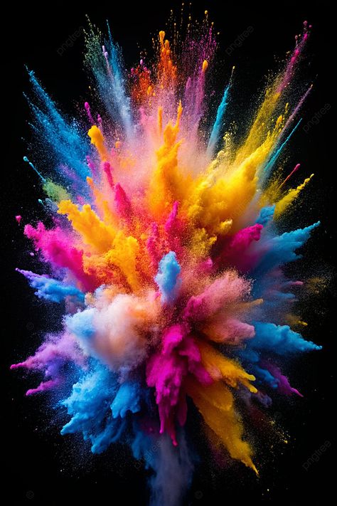 Download this HD wallpaper of Colorful Powder Explosion Against Black Backdrop Background. You can download more Colorful Powder Explosion Against Black Backdrop Background, Powder Explosion Burst, Explosion, Colorful Explosion wallpaper photos for totally free and use as phone wallpapers. | 15560398 Explosion Of Colors, Crazy Wallpaper Backgrounds, Color Splash Background, Explosion Wallpaper, Light Explosion, Colorful Explosion, Paint Explosion, Powder Explosion, Photoshop Presets Free