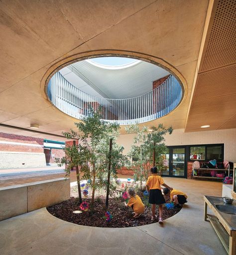 Kindergarten School Design Architecture, Innovative School Design Architecture, Elementary School Design, Innovative School Design, Classroom Architecture, Elementary School Architecture, Preschool Designs, Modern School, School Building Design