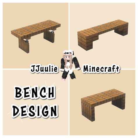 Day 10/100 Bench Design🪑🪑 ——————————————— ★ 📅 100 days challenge of inspirations ★❤️ Follow for more minecraft inspirations! ★ 🗒️ Repost with credits only! ——————————————— ★ ✨ Complementary Unbound Shaders ★ 👉 Version 1.20+ ★ 👥 Build by @jjuulieminecraft ——————————————— Tags: #minecraft #minecraftbuild #minecraftideas #minecraftbuilds #minecrafthacks #minecraftpe #nature #bench #wood #custom #build Benches Minecraft, Minecraft Bench Design, Minecraft Bench Ideas, Minecraft Bench, Bench Design, Minecraft House Plans, 100 Day Challenge, Days Challenge, Minecraft Inspo