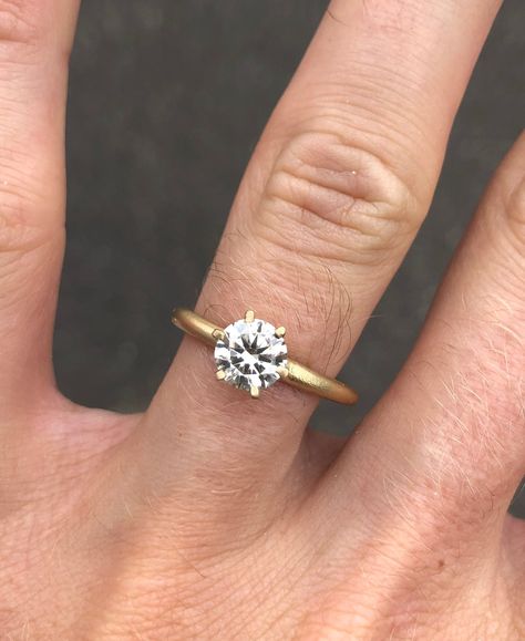 6 Claw ring | Seb Brown Brown Engagement Ring, Golden Engagement Ring, Brown Engagement Rings, Brown Rings, Classic Engagement Ring Solitaire, Claw Ring, Champagne Diamond, Hand Made Jewelry, Brilliant Diamond