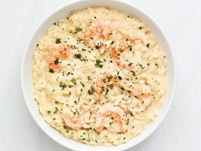 Shrimp Scampi Risotto Recipe | Food Network Kitchen | Food Network Shrimp Scampi Risotto, Scampi Risotto, Shrimp Risotto, The Kitchen Food Network, Seafood Meals, Magazine Recipes, Risotto Recipe, Cherry Kitchen, American Recipes