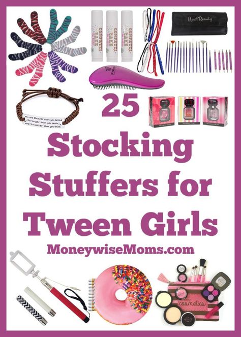 Stocking Stuffers for Tween Girls - perfect holiday gifts for ages 9-12! Stocking Stuffers Teen Girl, Stocking Stuffers For Teens Girls Ideas, Teenage Girl Stocking Stuffers, Stocking Stuffer Ideas For Teenagers, Teen Girl Stocking Stuffers, Stocking Stuffers Teen Girls, Teen Stocking Stuffers, Girl Stocking Stuffers, Stocking Stuffers For Teens