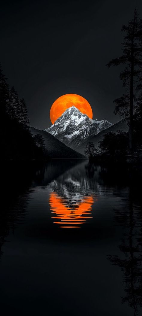 Dark Mode Wallpaper, Lake Night, Moon Reflection, Lock Screen Wallpaper Hd, Night Nature, Screen Wallpaper Hd, Gold Wallpaper Background, Eagle Wallpaper, Amoled Wallpapers