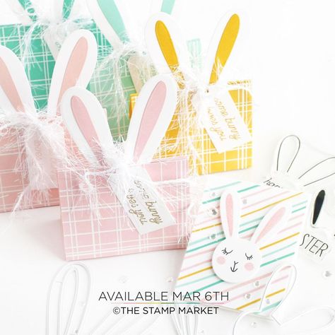 The Stamp Market ™️ on Instagram: “🐰SNEAK PEEK 🌸 We have a few fun new Easter products coming your way. Bunny Ears Dies- in both x large and mini size. They can be added…” Mini Ears, The Stamp Market, Christmas Gift Packaging, Some Bunny Loves You, Bunny Ears, Easter Kids, Card Kit, Bunny Ear, Ink Pads