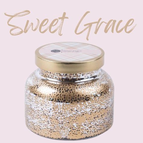 Transform your home into a fragrant oasis with our Sweet Grace - Gold Mercury Jar Candle. This 18 oz candle comes in a stunning gold mercury jar with a matching lid. Perfect as a gift or for adding a touch of elegance to your home decor. Indulge in the irresistible aroma of Sweet Grace. Sparkling Tea, Sweet Grace, Programming For Kids, Candle Companies, Jar Candle, Mercury Glass, Passion Fruit, Home Fragrances, Glass Jars