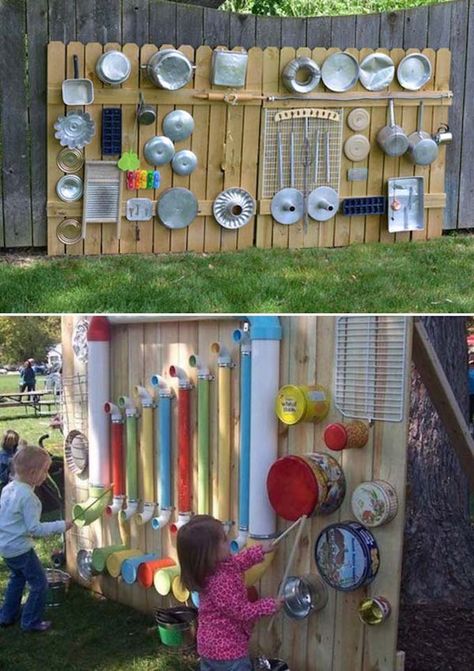 Here are 14 extremely creative and fun play areas for your kids that will sure to zap all the boredom from their brains! Enjoy and happy summertime! | Design Dazzle Diy Kids Playground, Kebun Herbal, Play Area Backyard, Outdoor Play Areas, Diy Playground, Outdoor Play Area, Kids Outdoor Play, Playing Outside, Natural Playground