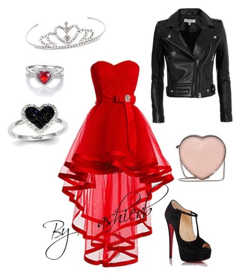 Queen Of Hearts Themed Outfits, Red Queen Inspired Outfits, Queen Of Hearts Modern Outfit, Queen Of Hearts Outfit Ideas Modern, Descendants Inspired Outfits Red, Queen Of Hearts Inspired Dress, Queen Of Hearts Clothes, Queen Of Hearts Aesthetic Outfits, Queen Of Hearts Outfit Ideas