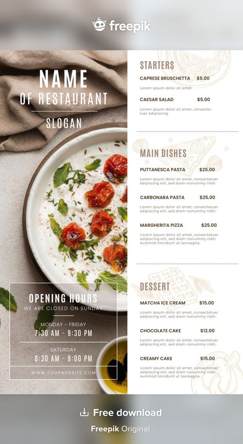 Menu Presentation Ideas Restaurant, Catering Menu Template, Bistro Menu Design, Lunch Menu Design, Menu Ideas Design, Menu Layout Design, Menu Ideas Restaurant, Catering Menu Ideas, Menu With Pictures