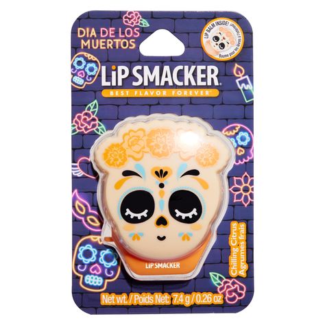 PRICES MAY VARY. Limited Edition Day Of The Dead Flip Balm Chilling Citrus Flavor Featured as a cute sugar skull design, this lip balm will leave your lips silky smooth and sweet. Perfect for all your fall festivities! No matter the occasion, Lip Smacker makes great stocking stuffers, thank you gifts, or goodie items. Lip Smacker makes the perfect first ingredient in your kids' first makeup kits. Cold November Rain, Cute Sugar Skull, Makeup Kits, November Rain, Eos Lip Balm, Sugar Skull Design, Fall Festivities, Lip Smackers, Character Aesthetics