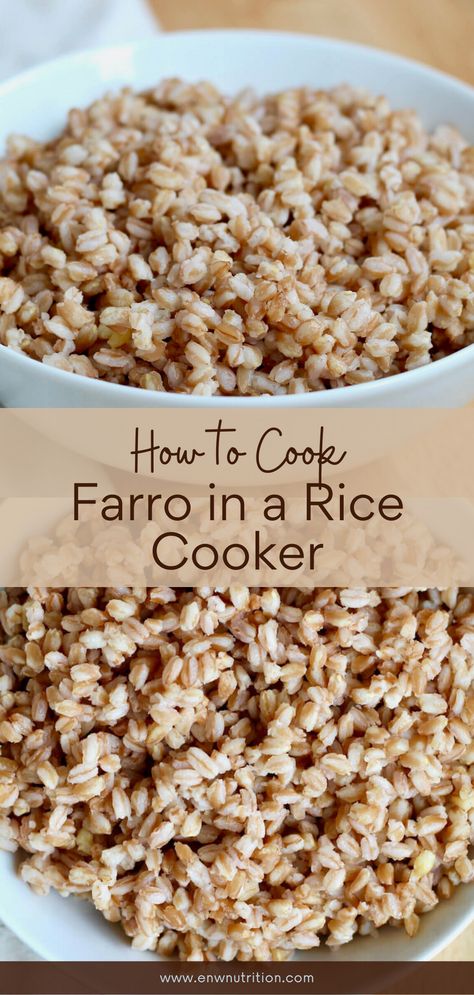 Farro Crockpot Recipes, Crockpot Farro Recipes, Farro In Rice Cooker, Breakfast Farro Recipes, Farro Bowls Healthy, Farro Salads, Mediterranean Side Dishes, How To Cook Farro, Grain Salads