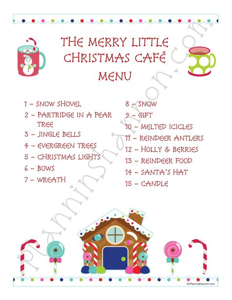 Christmas Cafe, 15 Candles, Christmas Mystery, Mystery Dinner, Family Lunch, Reindeer Food, Answer Sheet, Fools Day, Christmas Lunch