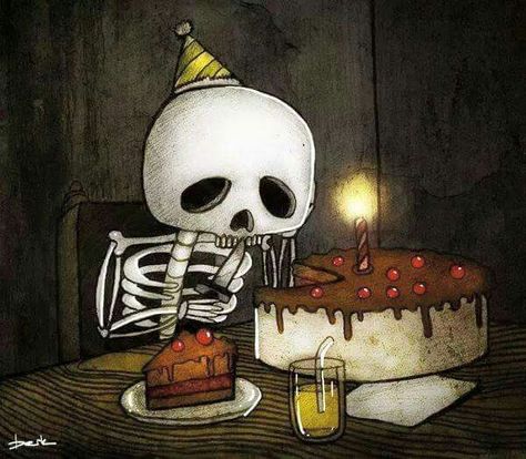 cute skeleton - Happy Birthday Happy Birthday Gothic, Happy Birthday Illustration, Happy Birthday Art, Cute Skeleton, Birthday Illustration, Happy Birthday Fun, Birthday Meme, Top Memes, Happy Birthday Images