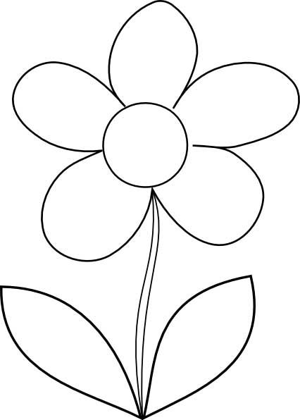 This coloring page for kids features the outline of a simple flower ready to be brought to life by some bright color. Daisy Drawing, ميدالية مفاتيح, Printable Flower Coloring Pages, Pola Bordir, صفحات التلوين, Printable Pictures, Flower Printable, Flower Coloring Pages, Flower Template