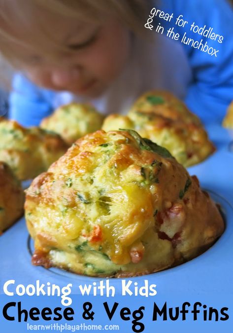 Veg Muffins, Groente Muffins, Toddler Lunches, Yummy Chicken, Chicken Fajita, Toddler Meals, Cooking With Kids, Kids Snacks, Kids Lunch