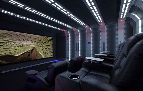 Private Cinema, Basement Home Theater, Star Wars Room, Home Cinema Room, Best Home Theater, Home Theater Setup, At Home Movie Theater, Home Theater Speakers, Home Theater Rooms