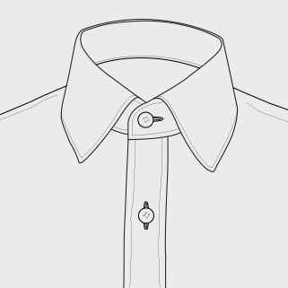 Dress Shirt Collars | Deo Veritas Shirt Collar Drawing, How To Draw Shirts, Club Collar Dress Shirt, Collar Drawing, Dress Shirt Collar Styles, Club Collar Shirt, Shirt Collars, Button Collar Shirt, Shirt Sketch